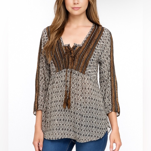 NEW Calypso St. Barth 100% cotton blouse - Picture 1 of 10